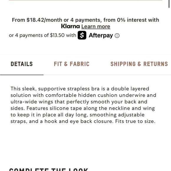 SKIMS SMOOTHING INTIMATES STRAPLESS BRA 34A NWT - Picture 6 of 13